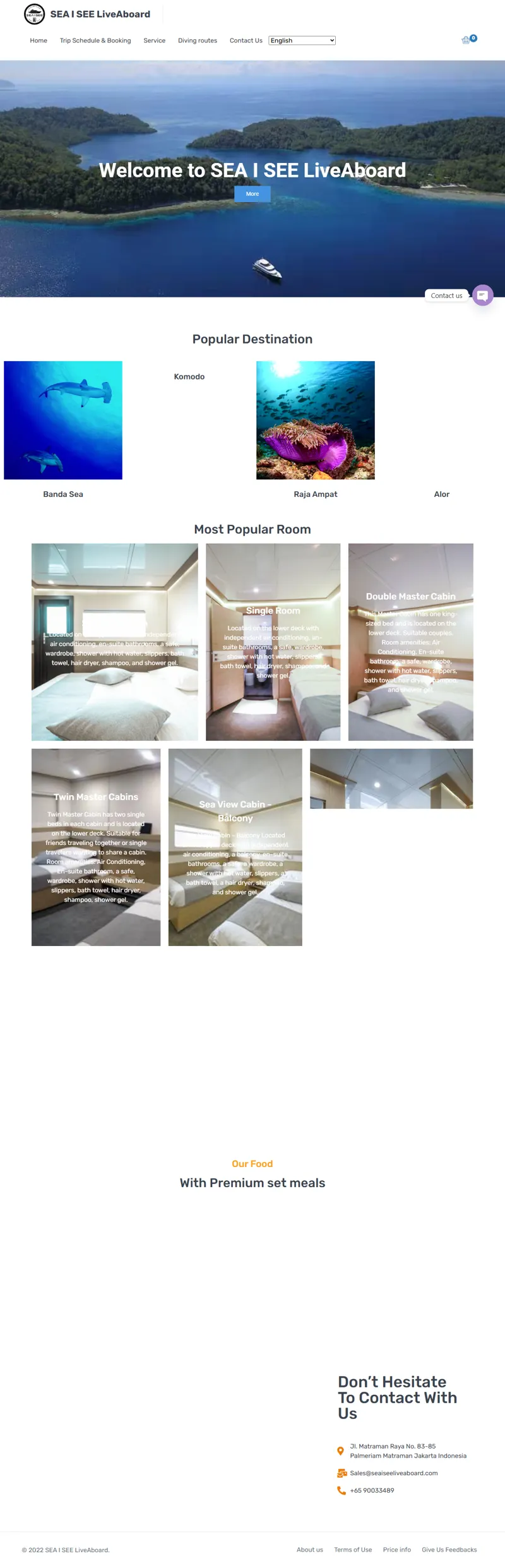 SEA I SEE LiveAboard 网页长截图